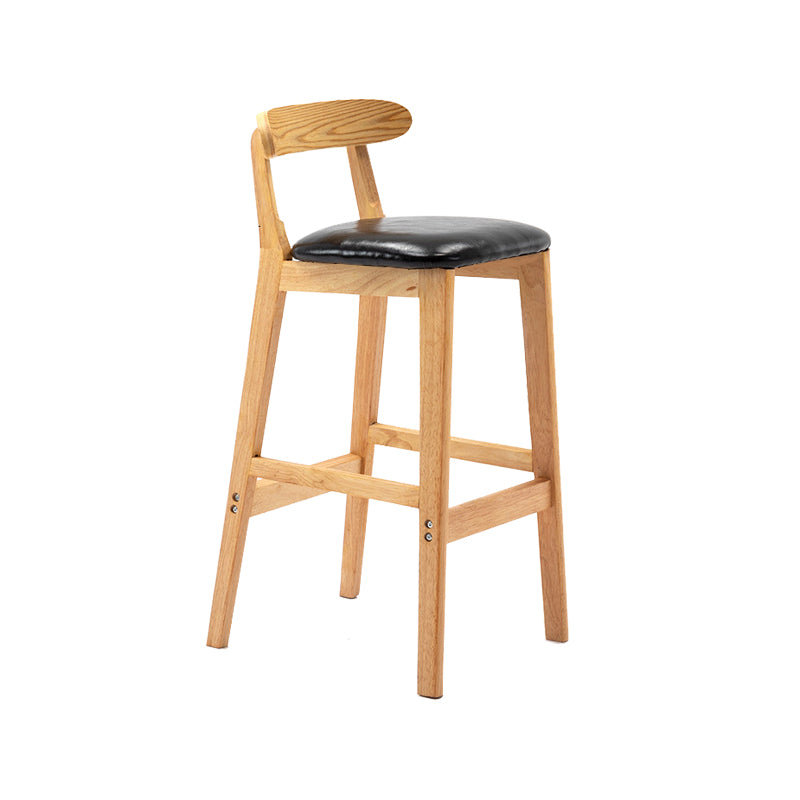 Scandinavian Wood Stool Fabric Cushion in Matte Finish for Indoor