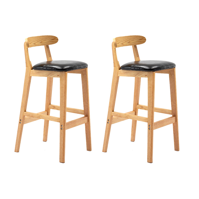 Scandinavian Wood Stool Fabric Cushion in Matte Finish for Indoor