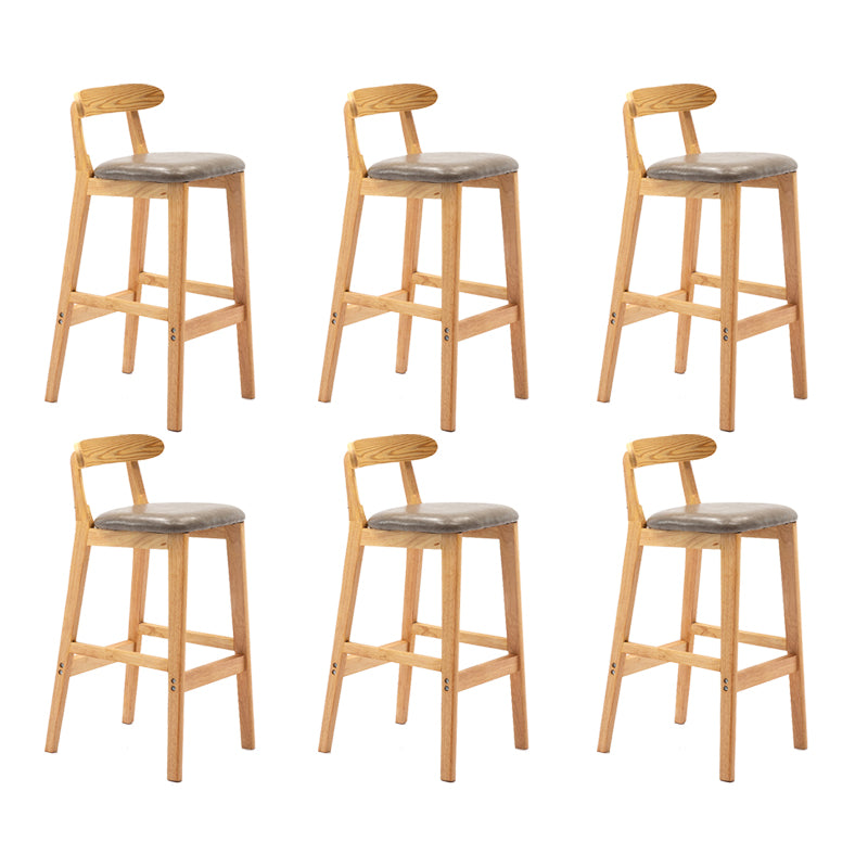 Scandinavian Wood Stool Fabric Cushion in Matte Finish for Indoor