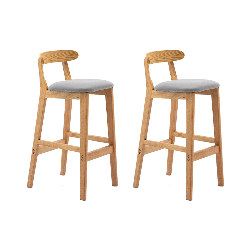 Scandinavian Wood Stool Fabric Cushion in Matte Finish for Indoor