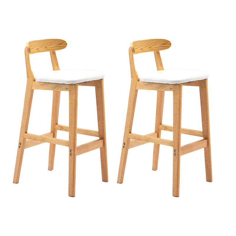 Scandinavian Wood Stool Fabric Cushion in Matte Finish for Indoor