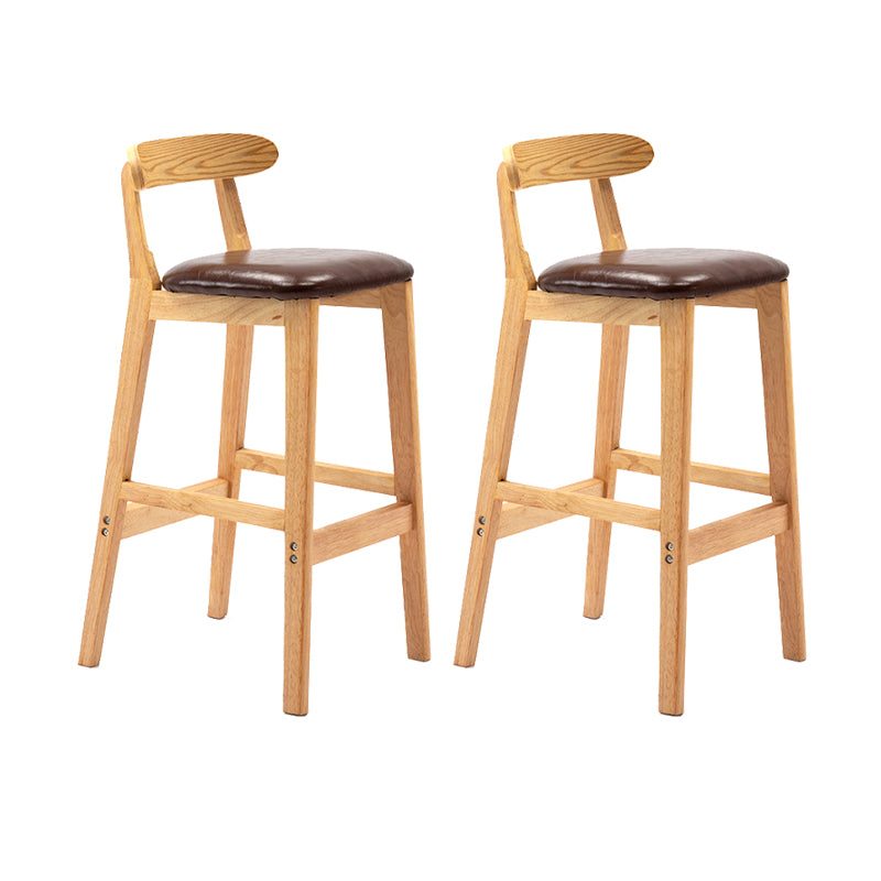 Scandinavian Wood Stool Fabric Cushion in Matte Finish for Indoor