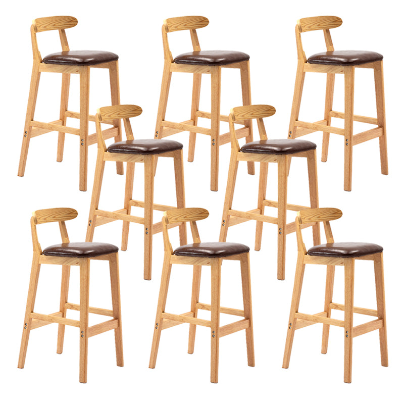 Scandinavian Wood Stool Fabric Cushion in Matte Finish for Indoor