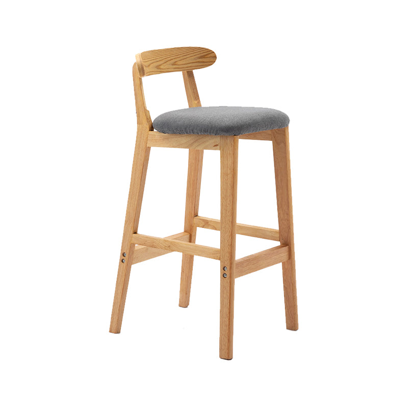 Scandinavian Wood Stool Fabric Cushion in Matte Finish for Indoor
