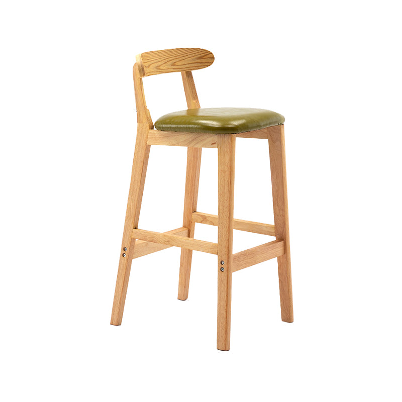 Scandinavian Wood Stool Fabric Cushion in Matte Finish for Indoor