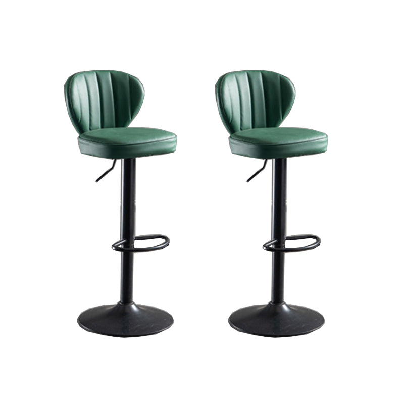 Contemporary Faux Leather Counter Stool Fabric Cushion in Matte Finish for Home