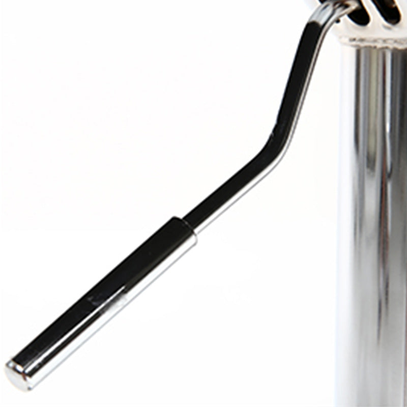 Contemporary Metal Stool PU Leather Barstools in Matte Finish for Home