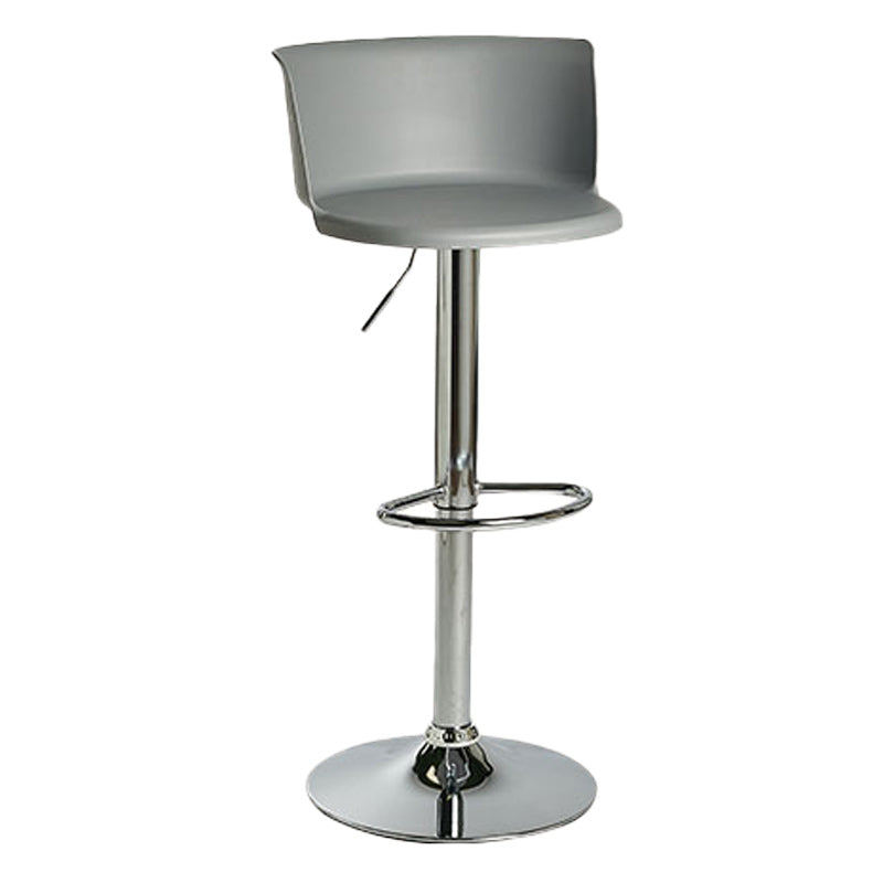 Scandinavian Adjustable Height Barstool Faux Leather Swivel Bar Stools