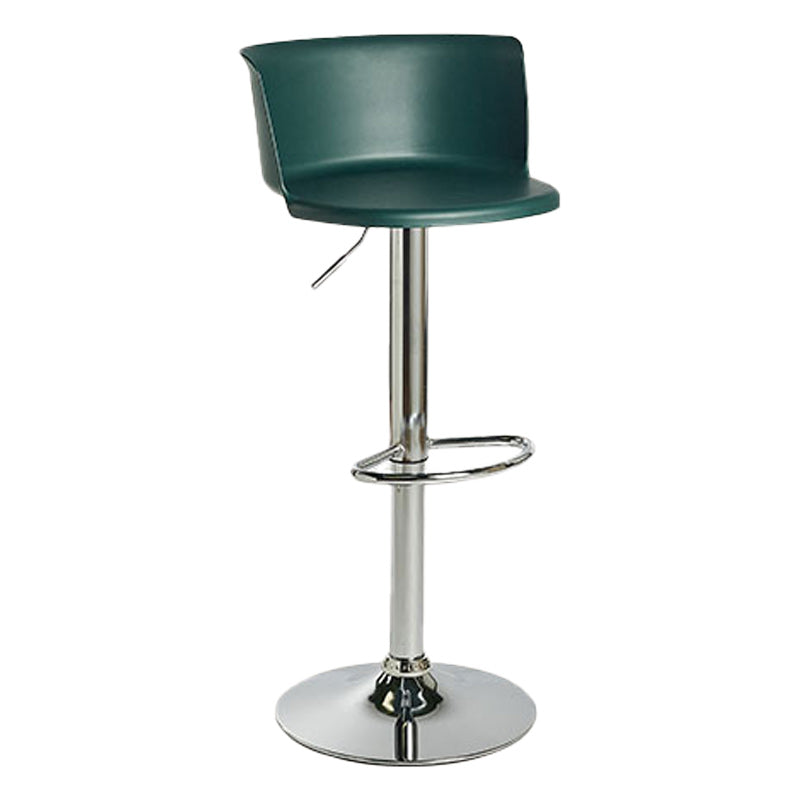 Scandinavian Adjustable Height Barstool Faux Leather Swivel Bar Stools
