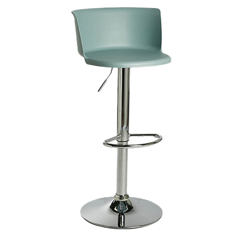 Scandinavian Adjustable Height Barstool Faux Leather Swivel Bar Stools