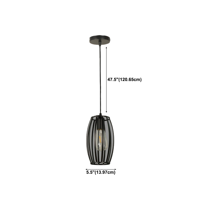 Geometric Island Light Industrial Hanging Lighting Fixture for Dining Room