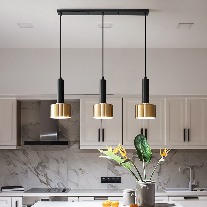 Household Metal Island Light Industrial Hanging Lighting Fixture for Dining Room
