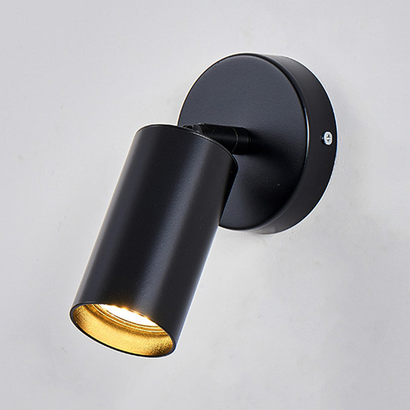 Single Golden/Black Contemporary Wall Mounted Sconce LED Iron Wall Light
