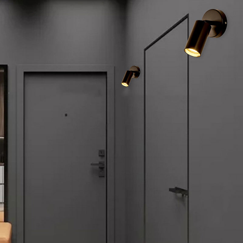 Single Golden/Black Contemporary Wall Mounted Sconce LED Iron Wall Light