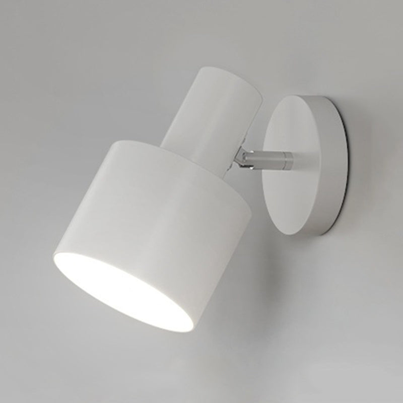 Single Polished Finish Contemporary Wall Mounted Sconce Metal Wall Light for Foyer