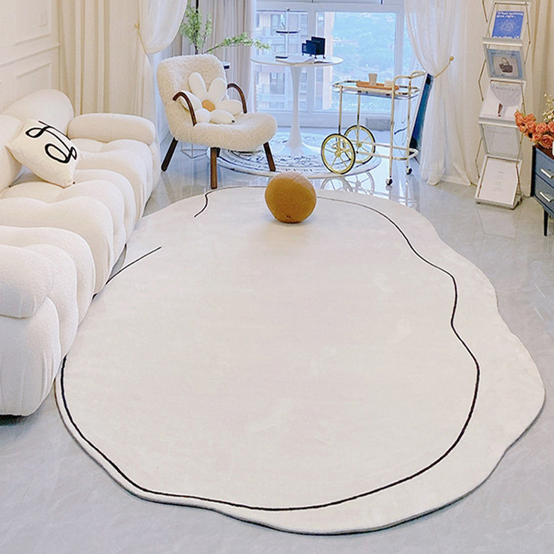 Special Shaped Carpet Modern Polyester Rug Washable Carpet for Home Decoration