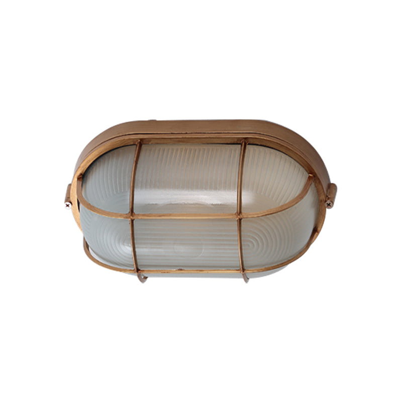 Retro Flush Mount Ceiling Light Bowl Shape Ceiling Lamp for Balcony