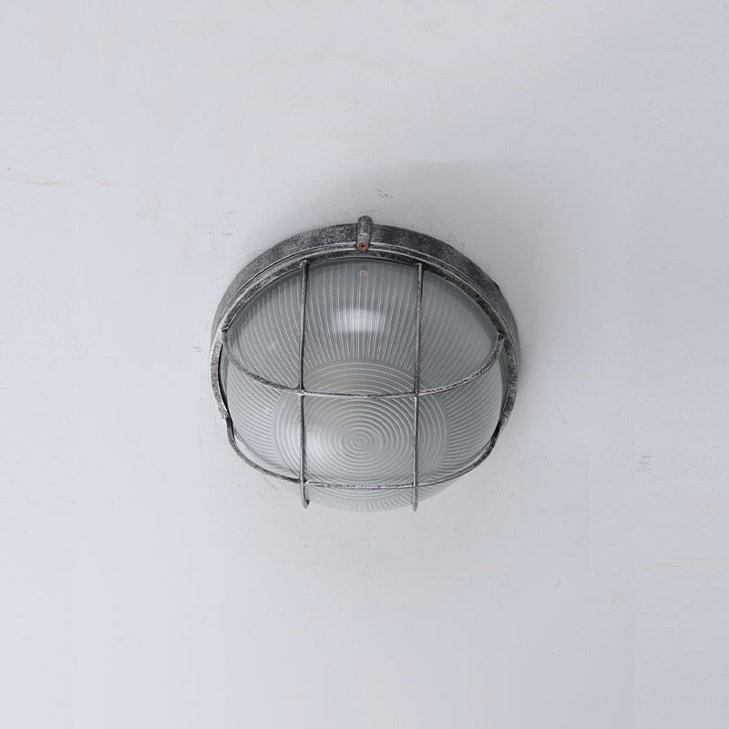 Retro Flush Mount Ceiling Light Bowl Shape Ceiling Lamp for Balcony