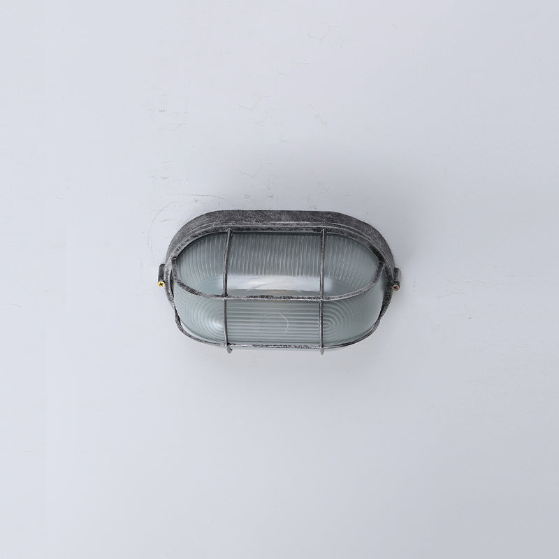 Retro Flush Mount Ceiling Light Bowl Shape Ceiling Lamp for Balcony