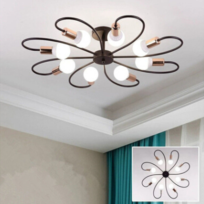 Industrial Ceiling Light Simple Flush Mount Light Fixture for Sitting Room