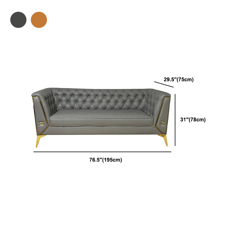 30.70" High Tuxedo Arm Sofa with Tufted Split-Back for Living Room