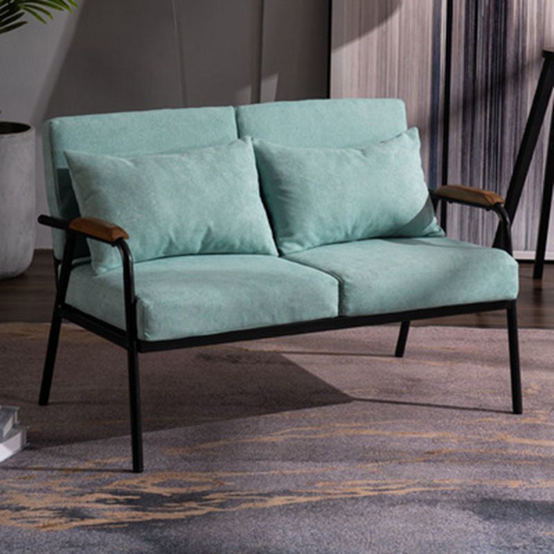 2-seater Sofa Square Arm 29.53" High with Black Frame  for Living Room