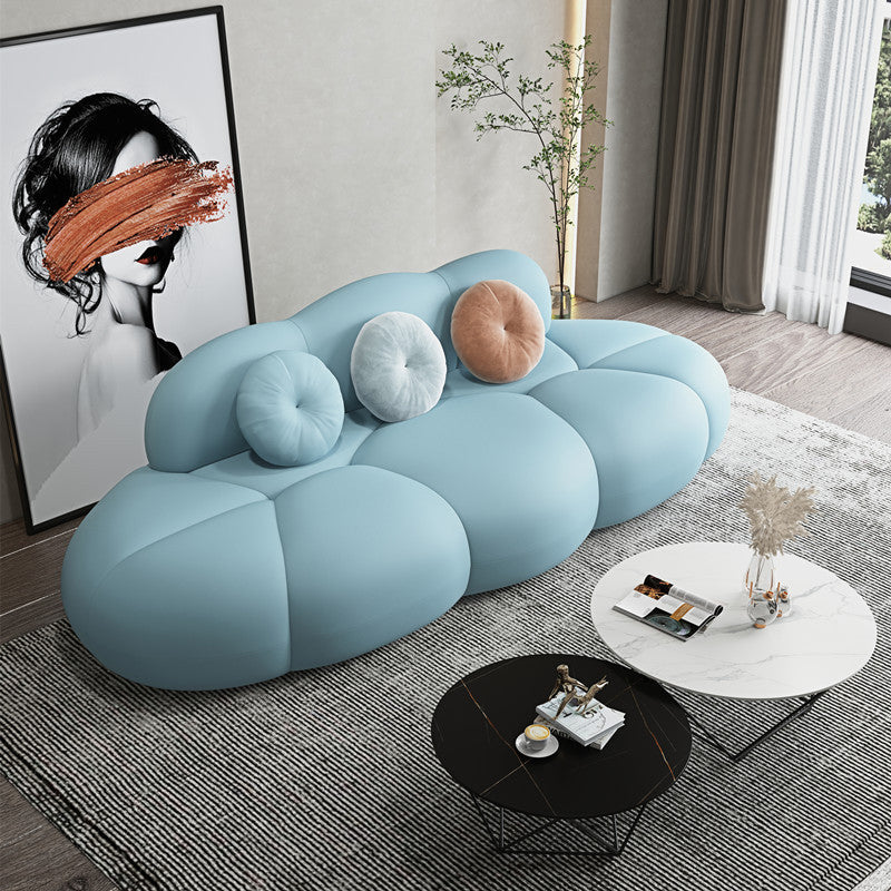 Contemporary Curved Sofa Tight Back Sofa for Living Room, Apartment