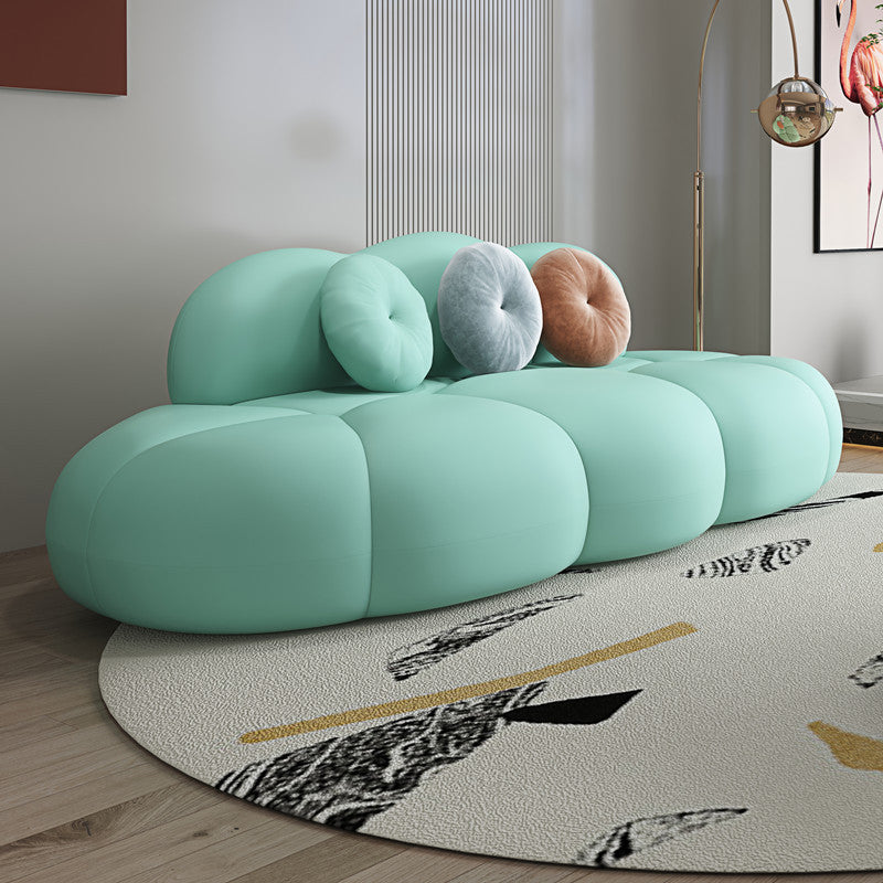 Contemporary Curved Sofa Tight Back Sofa for Living Room, Apartment