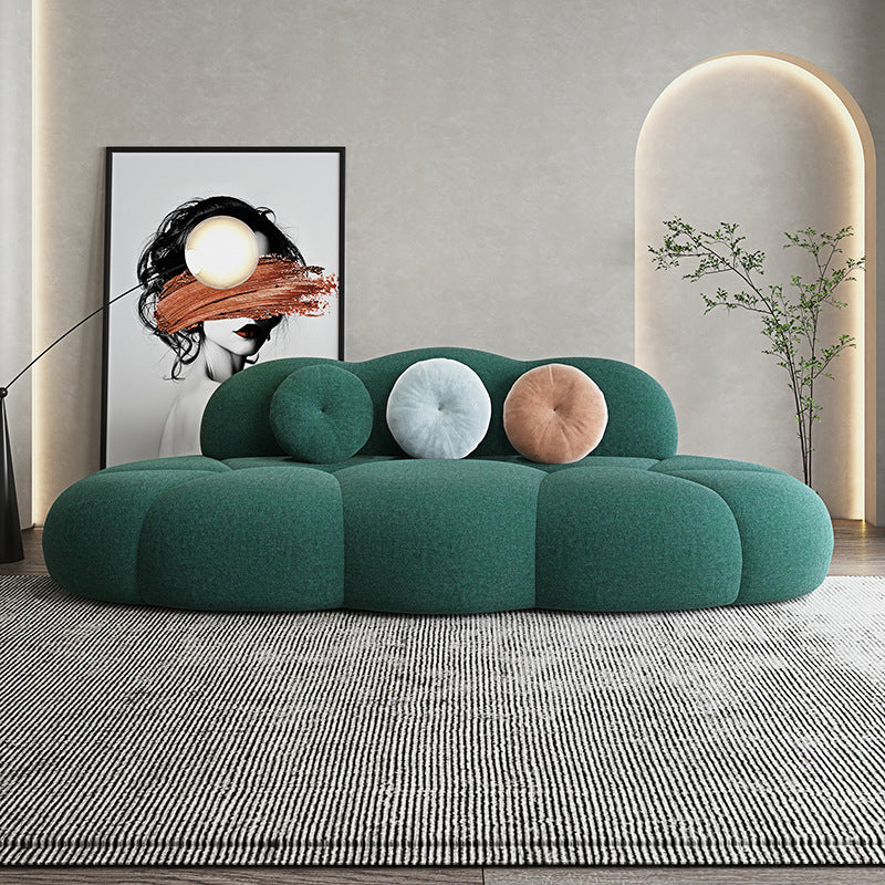 Contemporary Curved Sofa Tight Back Sofa for Living Room, Apartment