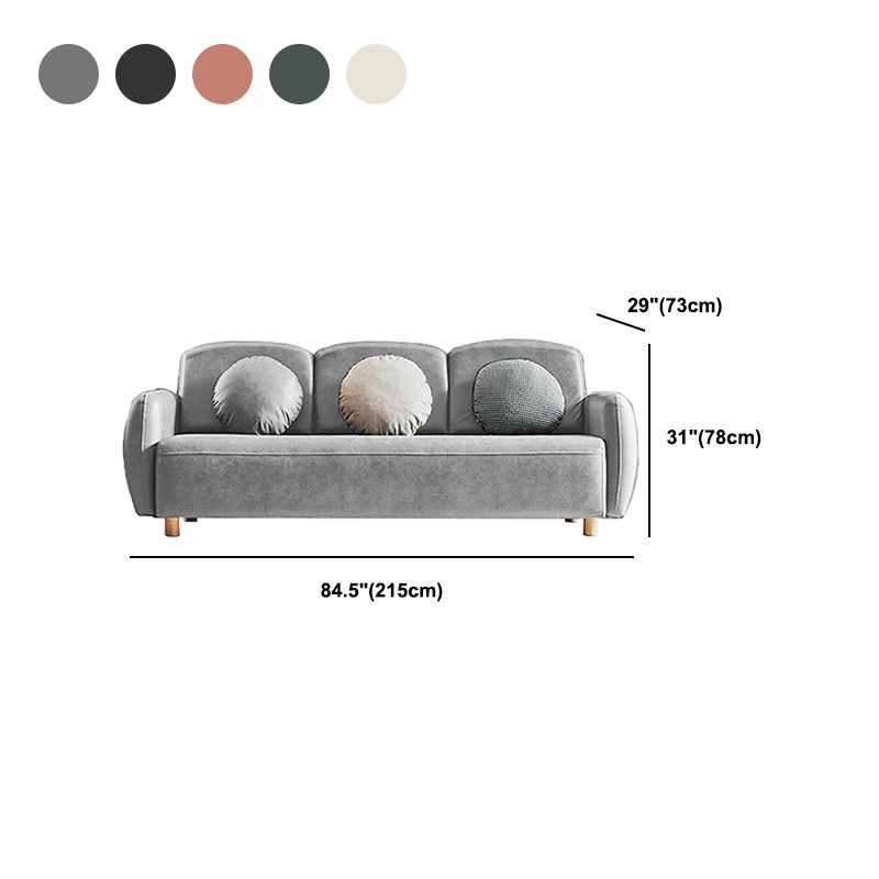 28.74" Wide Square Arm Sofa Contemporary Standard Sofa for Living Room
