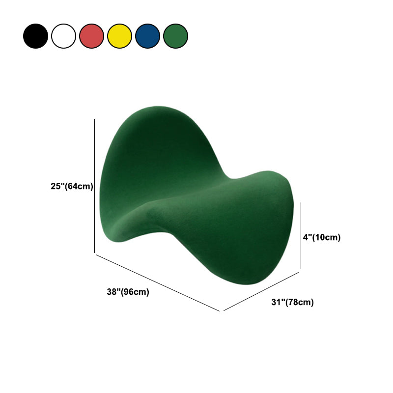 37.80" Wide Contemporary Style Single Sofa Chair Fixed Back Armless Chair