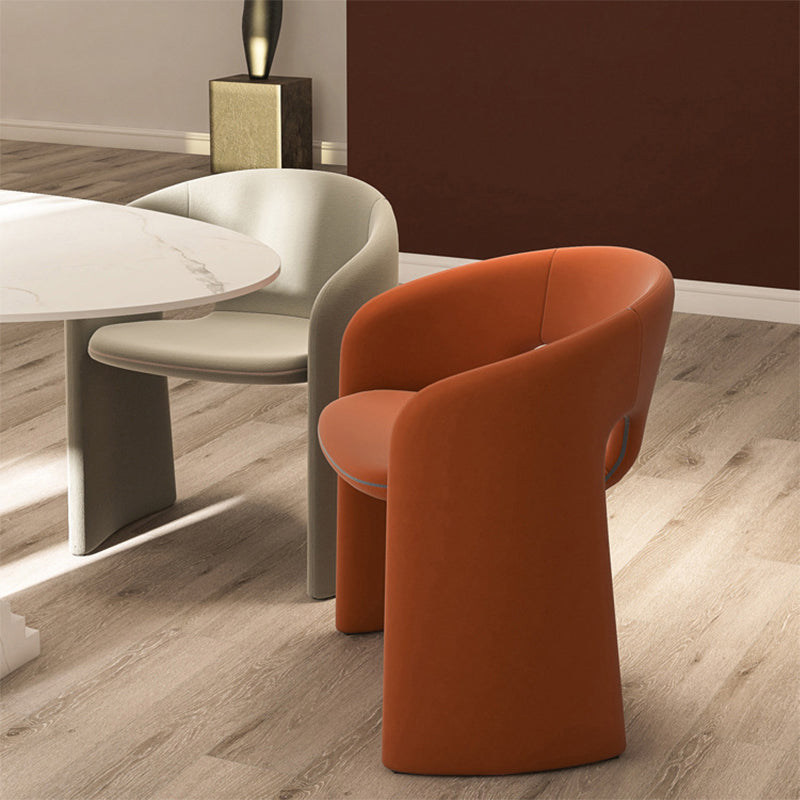 22.44" Wide Scandinavian Style Single Sofa Chair Fabric Sloped Arms Chair