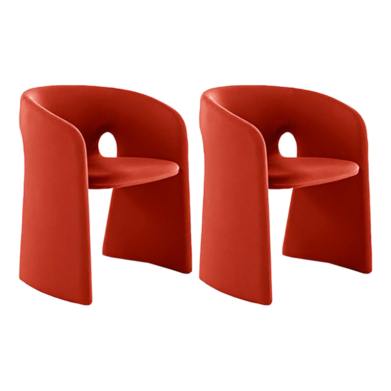 22.44" Wide Scandinavian Style Single Sofa Chair Fabric Sloped Arms Chair