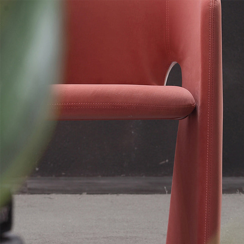 22.44" Wide Scandinavian Style Single Sofa Chair Fabric Sloped Arms Chair