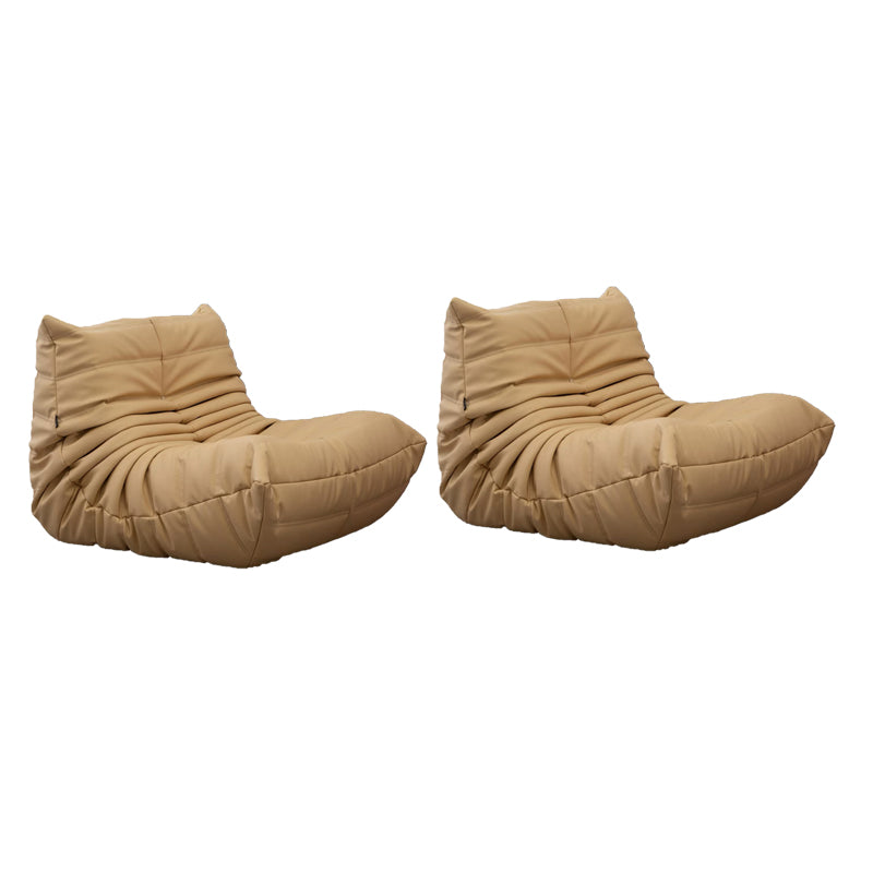 Modern Style Handless Imitation Leather Cushioned Parsons Chair