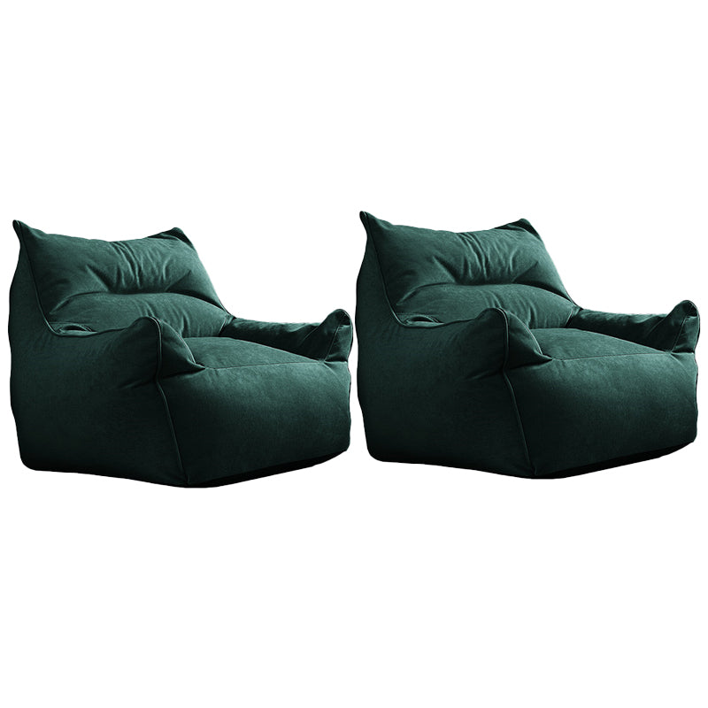 Contemporary 25.6" Height Flared Arm Sewn Pillow Back ArmChair