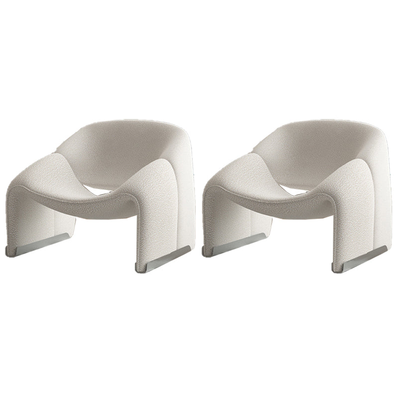 25.98" Wide Contemporary Style Single Sofa Chair Sloped Arms Chair