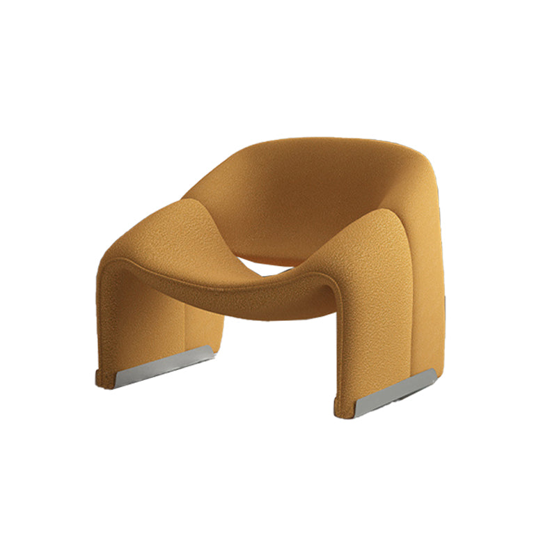 25.98" Wide Contemporary Style Single Sofa Chair Sloped Arms Chair