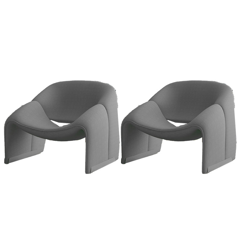 25.98" Wide Contemporary Style Single Sofa Chair Sloped Arms Chair