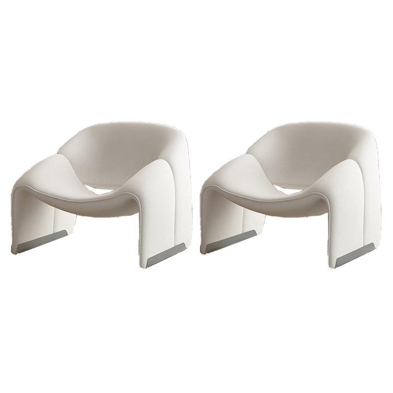 25.98" Wide Contemporary Style Single Sofa Chair Sloped Arms Chair