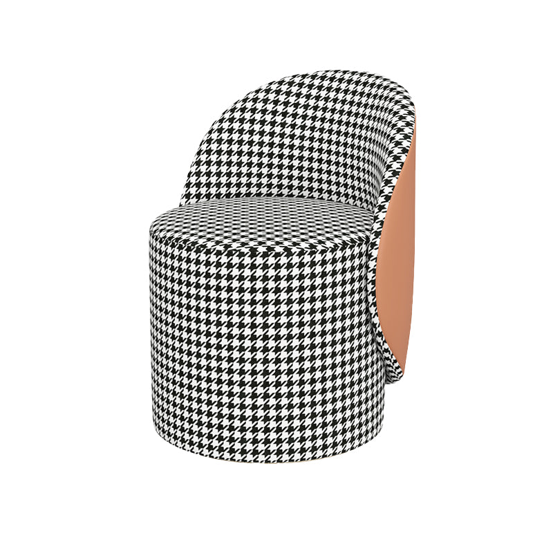 Contemporary 15.7"Wide Accent Chair Fixed Back Armless Sponge Side Chair