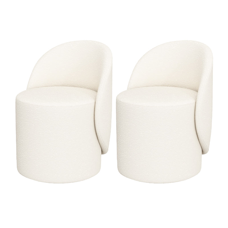 Contemporary 15.7"Wide Accent Chair Fixed Back Armless Sponge Side Chair