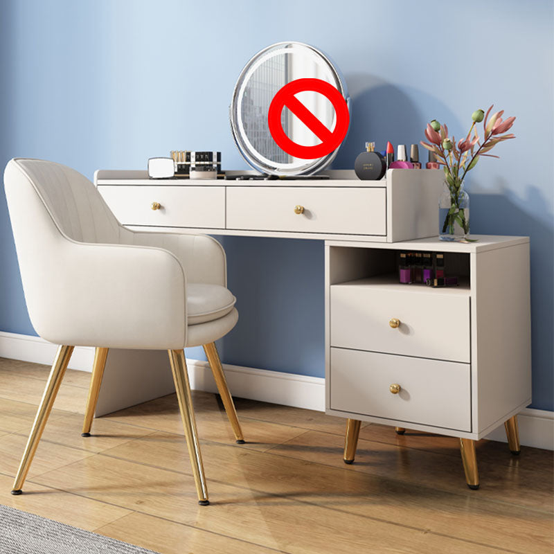 Contemporary Vanity Dressing Table 4 Drawer Wooden Vanity Desk