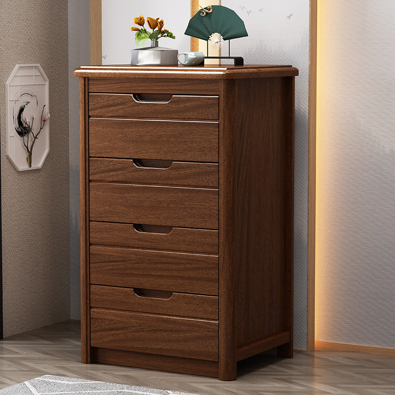 16" W Solid Wood Vertical Lingerie Chest Storage Chest Dresser with Drawers