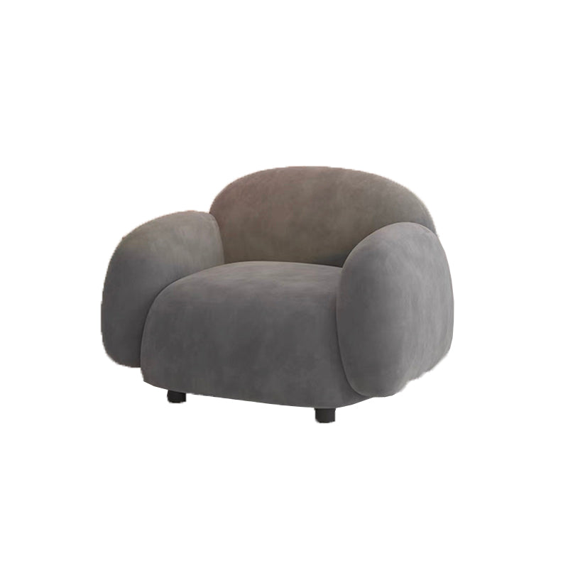 Modern Style Sofa Velvet Cushioned Backrest Sponge Cushions Fill Sofa Bed