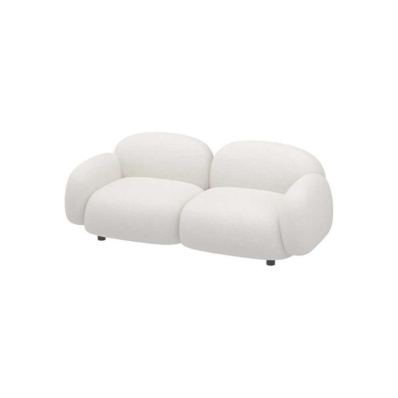 Modern Style Sofa Velvet Cushioned Backrest Sponge Cushions Fill Sofa Bed