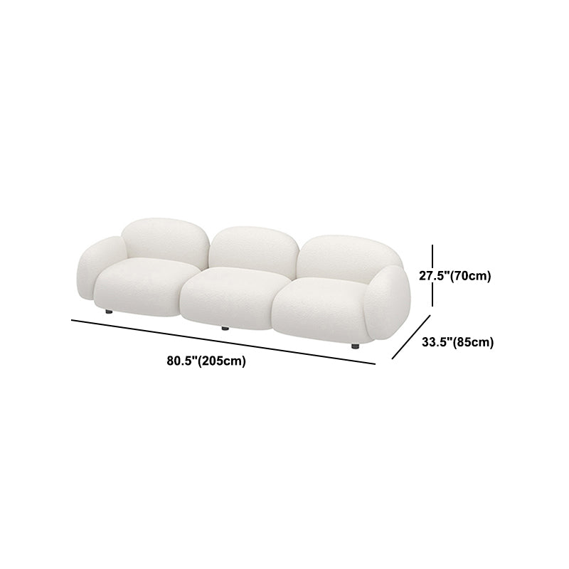 Modern Style Sofa Velvet Cushioned Backrest Sponge Cushions Fill Sofa Bed