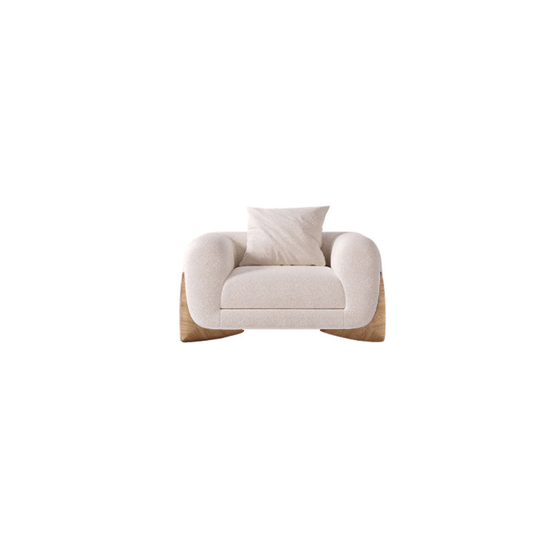 Modern Style Living Room Tuxedo Arm Loveseat Tight Back Seating