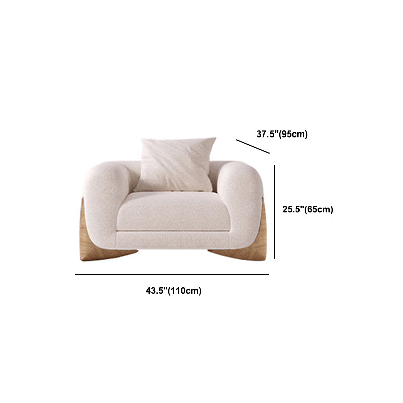 Modern Style Living Room Tuxedo Arm Loveseat Tight Back Seating