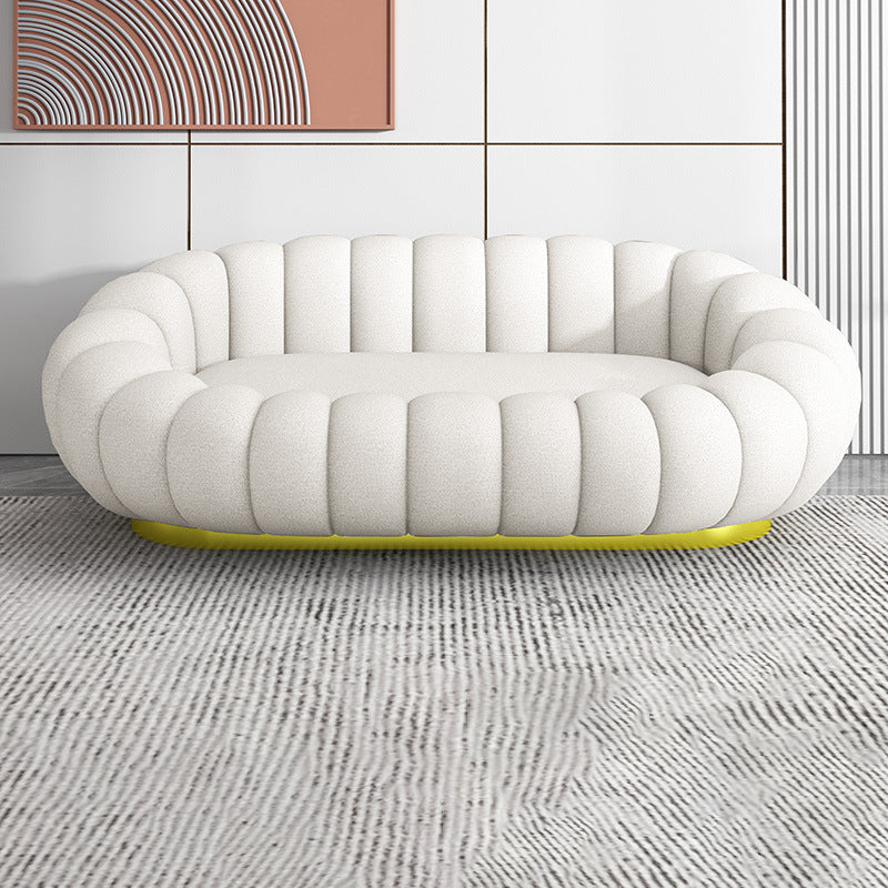 Contemporary Sofa with Swen Pillow Back 39.37" Wide for Living Room